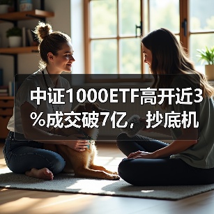 中证1000ETF高开近3%成交破7亿，
