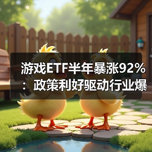 游戏ETF半年暴涨92%：政策利好驱动行业爆发（图2）