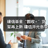 建信基金“固收+”货架再上新 建信开元惠