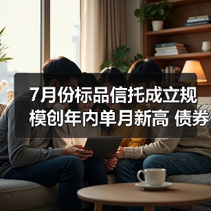 7月份标品信托成立规模创年内单月新高 债