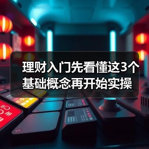 理财入门先看懂这3个基础概念再开始实操