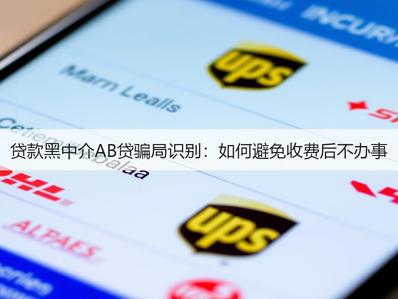 贷款黑中介AB贷骗局识别：如何避免收费后