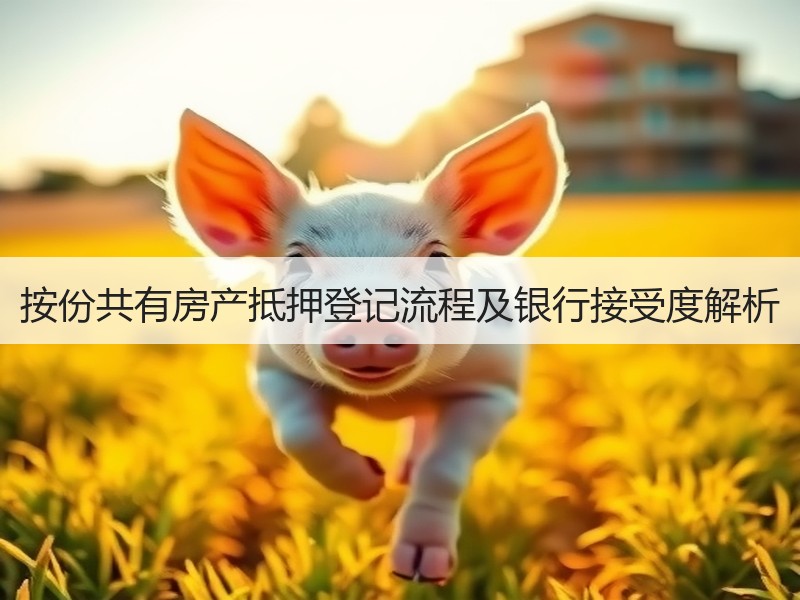 按份共有房产抵押登记流程及银行接受度解析