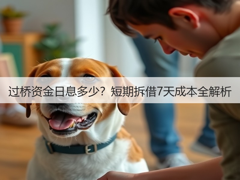 过桥资金日息多少？短期拆借7天成本全解析