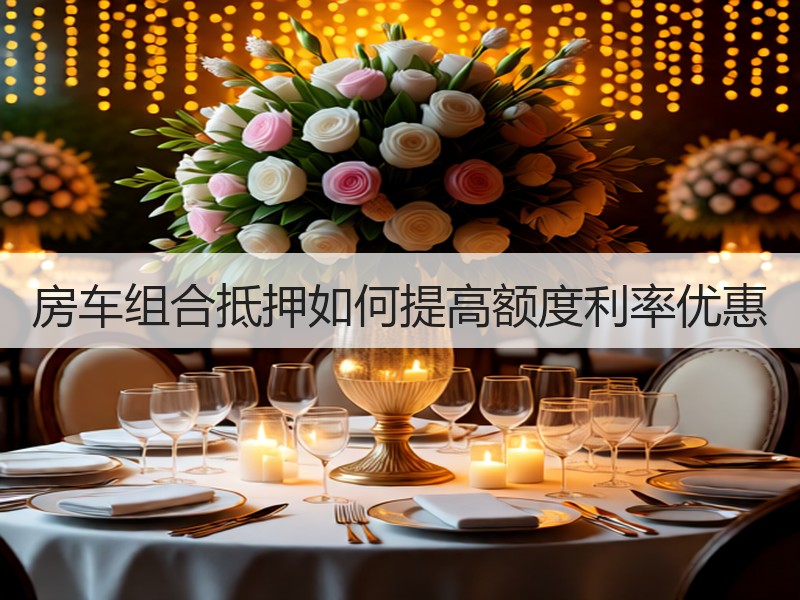 房车组合抵押如何提高额度利率优惠