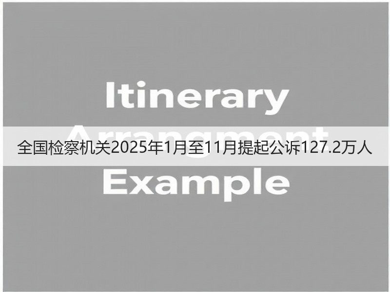 全国检察机关2025年1月至11月提起公