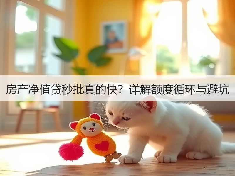 房产净值贷秒批真的快？详解额度循环与避坑