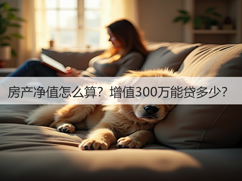 房产净值怎么算？增值300万能贷多少？