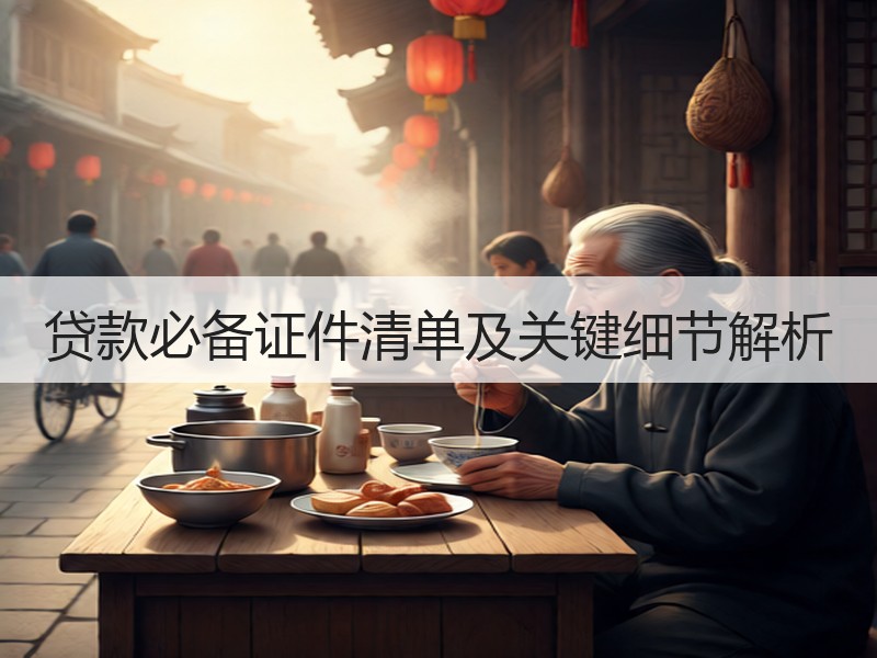 贷款必备证件清单及关键细节解析