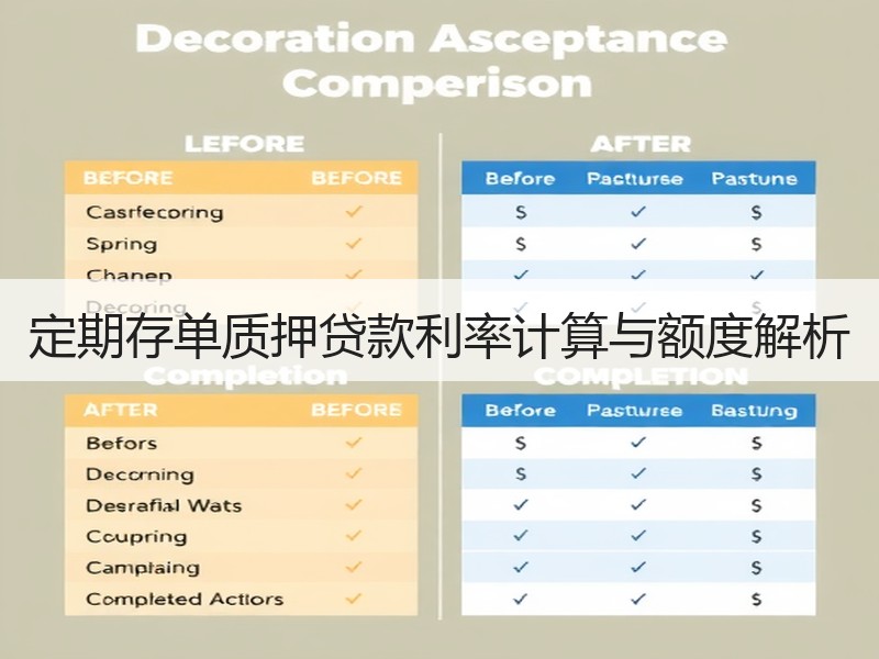 定期存单质押贷款利率计算与额度解析