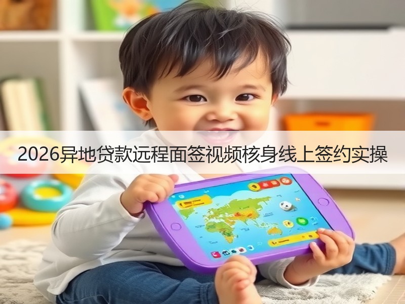 2026异地贷款远程面签视频核身线上签约