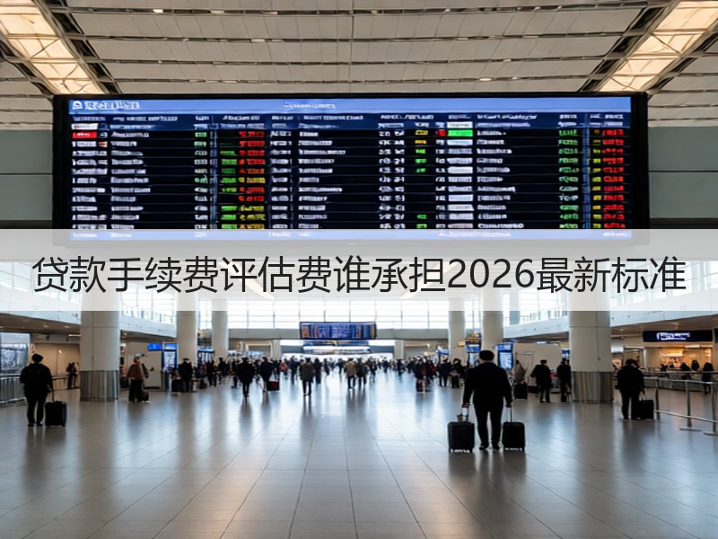 贷款手续费评估费谁承担2026最新标准