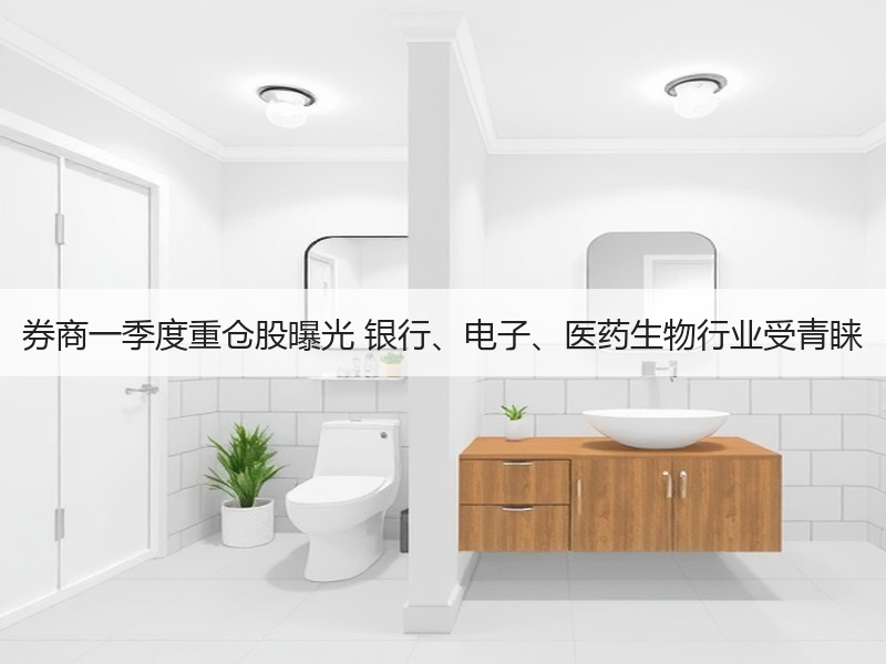 券商一季度重仓股曝光 银行、电子、医药生