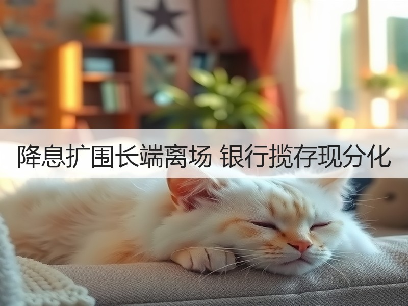 降息扩围长端离场 银行揽存现分化