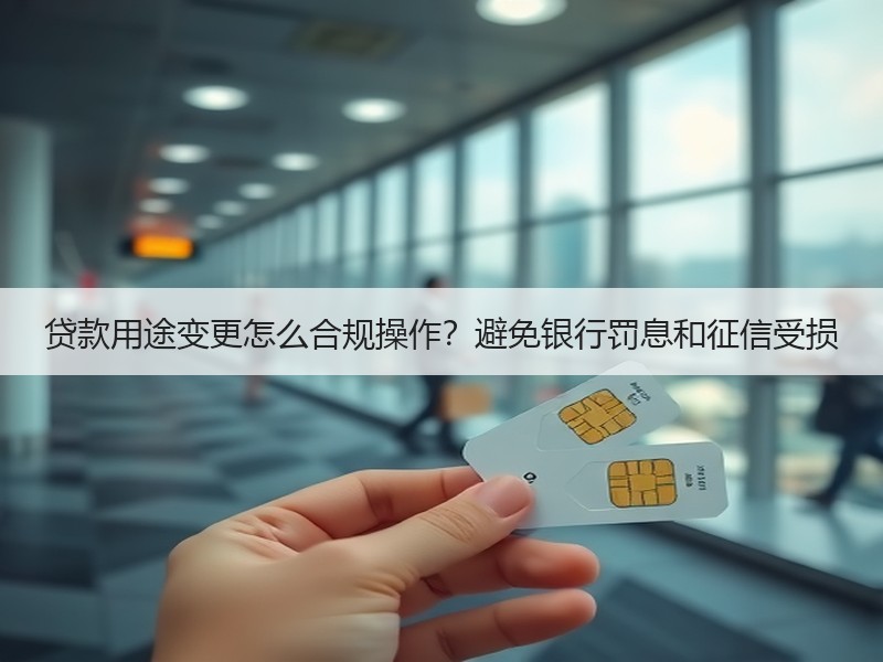 贷款用途变更怎么合规操作？避免银行罚息和