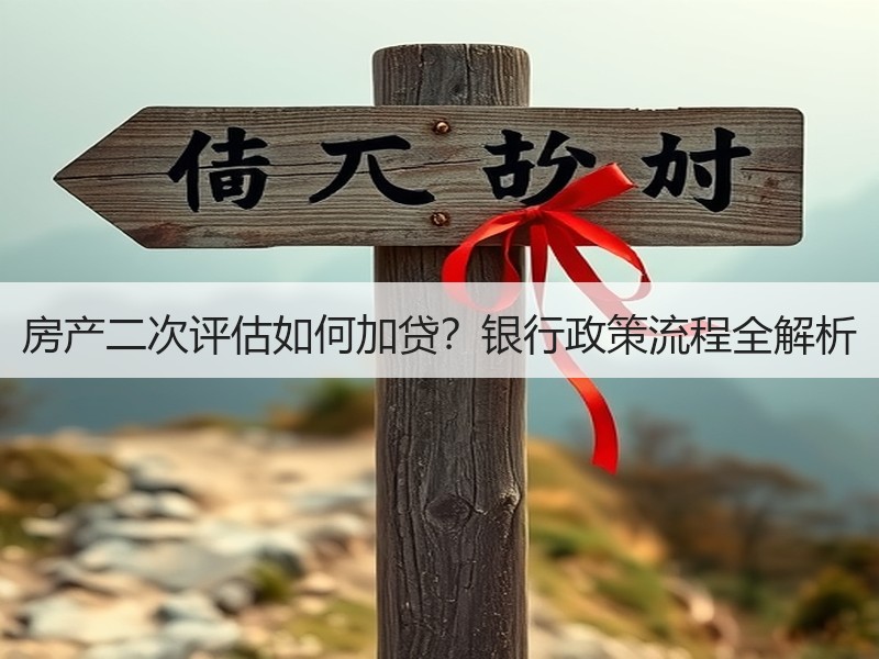 房产二次评估如何加贷？银行政策流程全解析