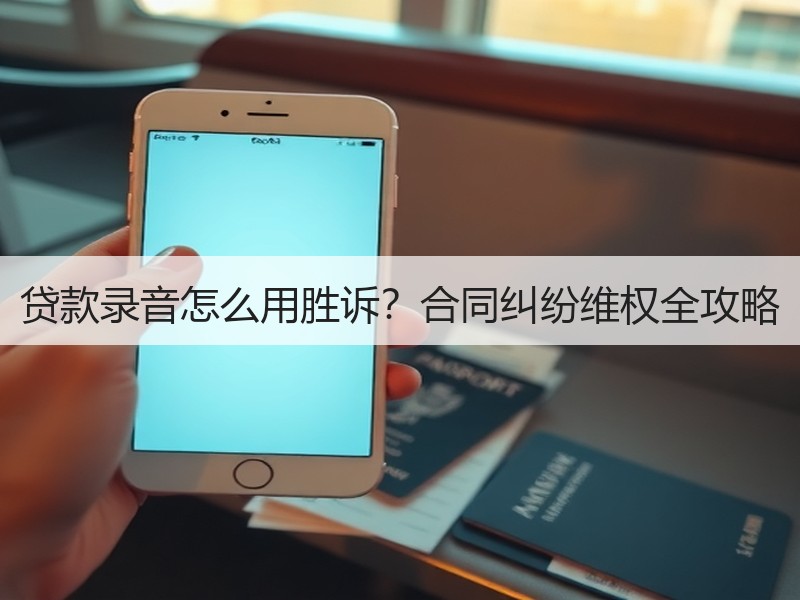 贷款录音怎么用胜诉？合同纠纷维权全攻略