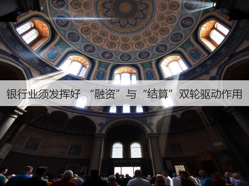 银行业须发挥好 “融资”与“结算”双轮驱