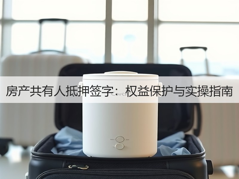 房产共有人抵押签字：权益保护与实操指南