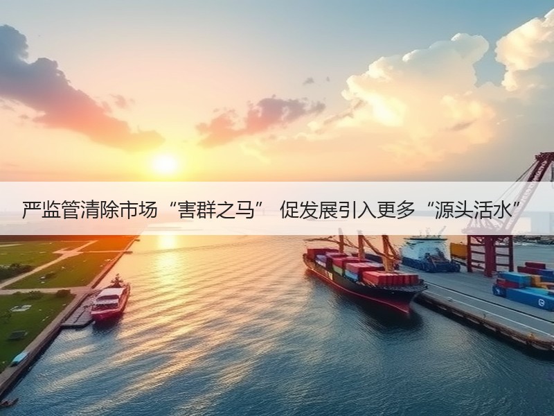 严监管清除市场“害群之马” 促发展引入更