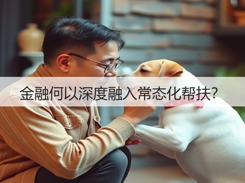 金融何以深度融入常态化帮扶？