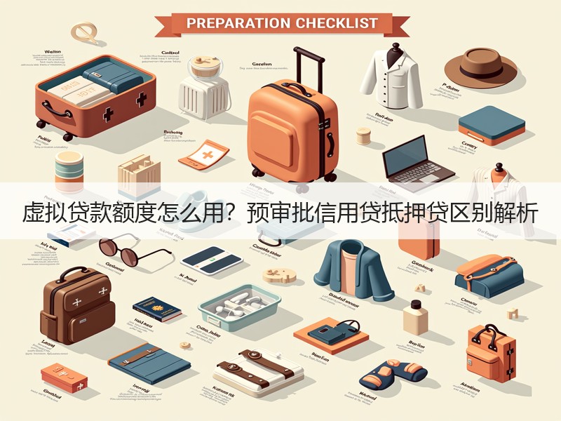 虚拟贷款额度怎么用？预审批信用贷抵押贷区