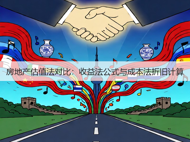 房地产估值法对比：收益法公式与成本法折旧