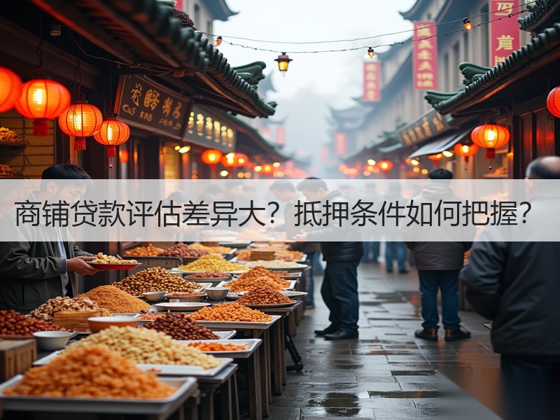商铺贷款评估差异大？抵押条件如何把握？