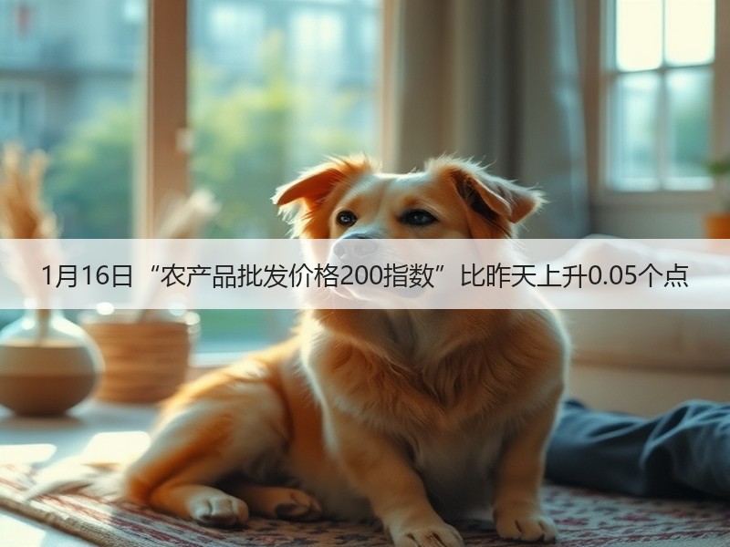 1月16日“农产品批发价格200指数”比