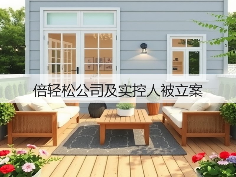 倍轻松公司及实控人被立案