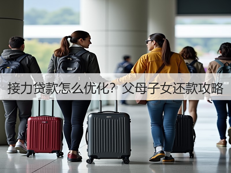 接力贷款怎么优化？父母子女还款攻略