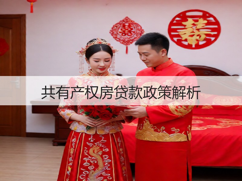 共有产权房贷款政策解析
