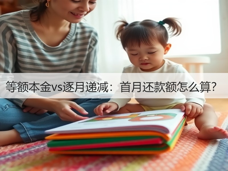 等额本金vs逐月递减：首月还款额怎么算？