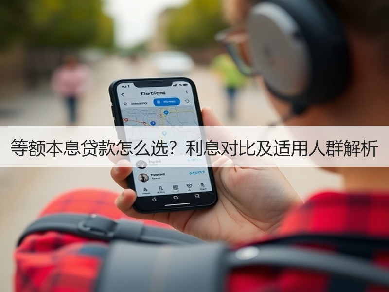 等额本息贷款怎么选？利息对比及适用人群解