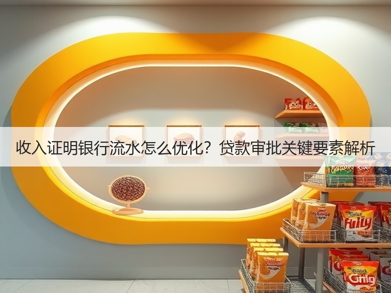 收入证明银行流水怎么优化？贷款审批关键要