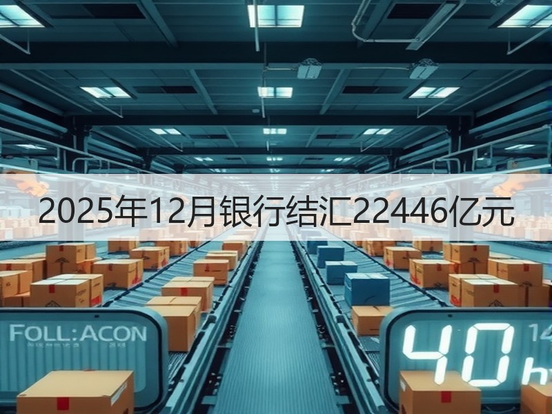2025年12月银行结汇22446亿元