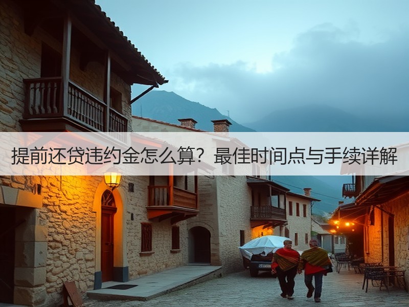 提前还贷违约金怎么算？最佳时间点与手续详