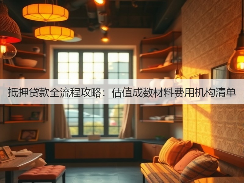 抵押贷款全流程攻略：估值成数材料费用机构