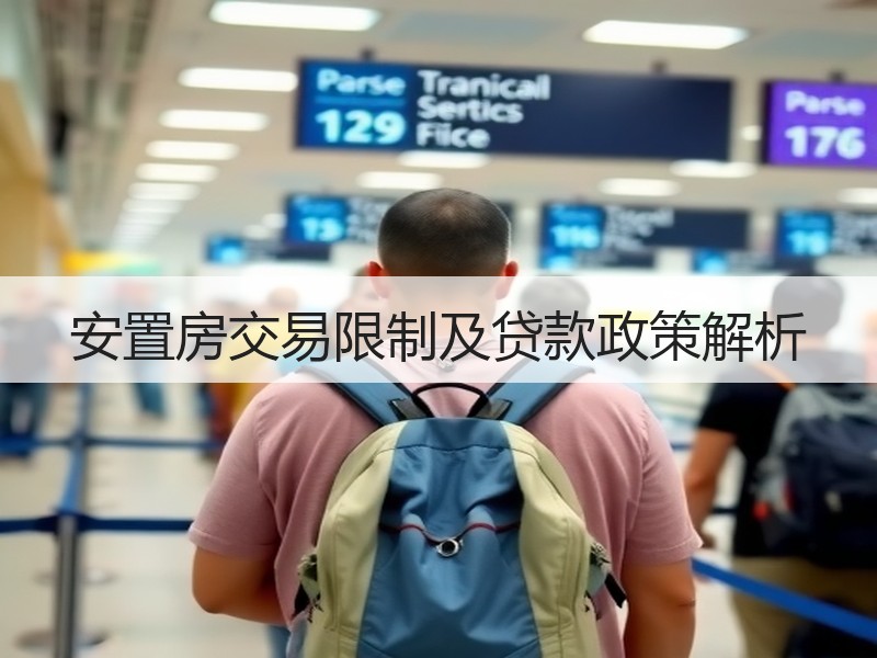 安置房交易限制及贷款政策解析