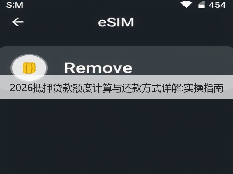 2026抵押贷款额度计算与还款方式详解: